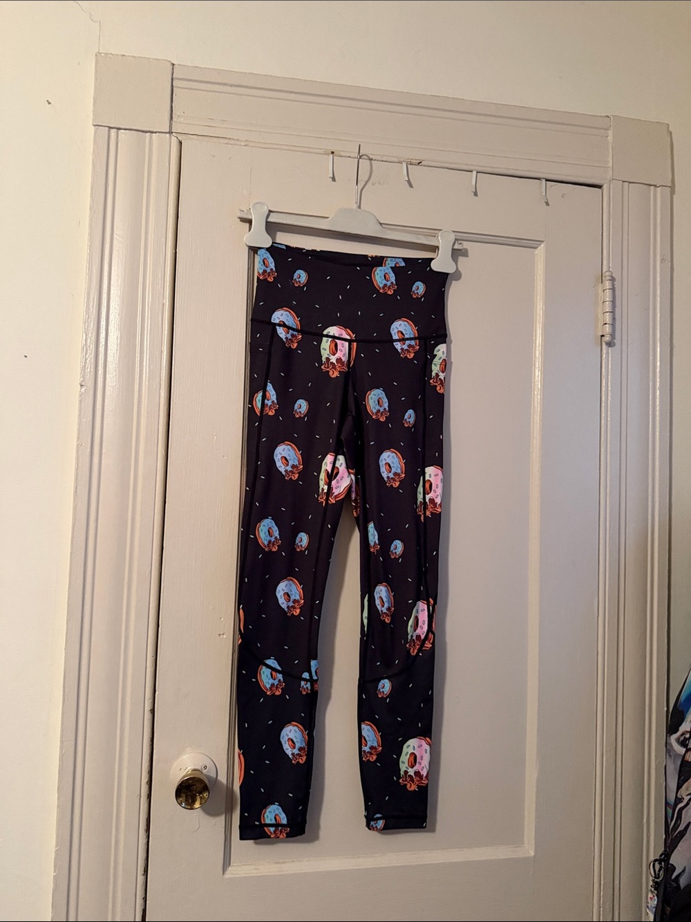 Black Floral Print Leggings